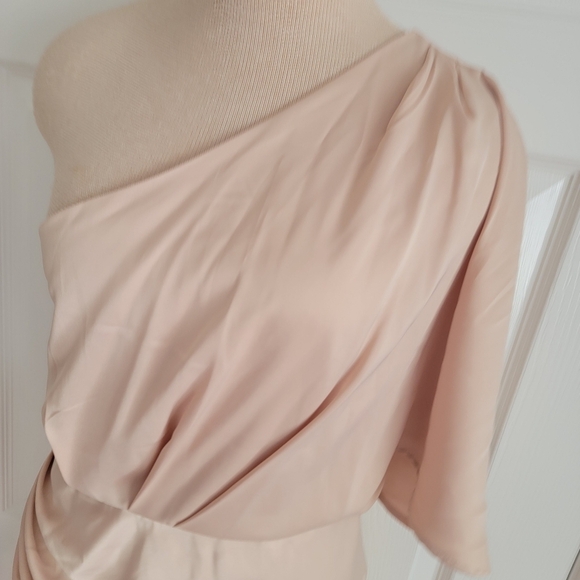 NWT Nyasia One Shoulder Dress M - Picture 2 of 16